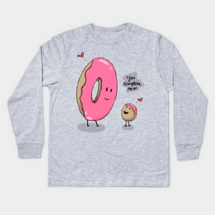 You Complete Me Donuts Kids Long Sleeve T-Shirt